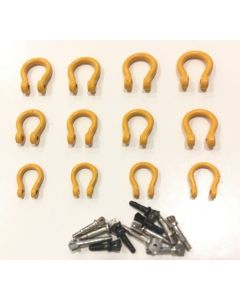 Shackle 4 x 100 t / 4 x 55 t / 4 x 25 t, gelb