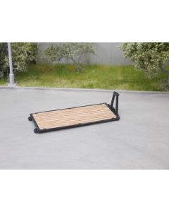 Abrollpritsche flach, schwarz, Bausatz