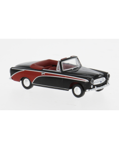 Peugeot 403 Cabriolet, schwarz/rot, 1956