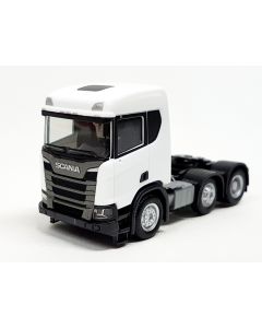 Scania CR XT ND Bau-ZM 6x2, weiss