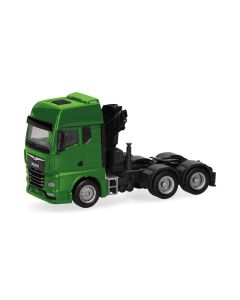 MAN TGX GX 6x4 mit Ladekran, grün