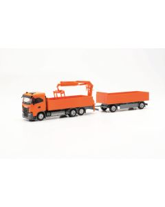 Iveco S-Way ND Baustoff-Hängerzug, orange