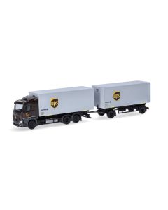 MB Actros Classicspace Wechselkoffer-Hängerzug "UPS"