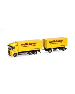 MB Actros Bigspace Wechselkoffer-Hängerzug "Welti-Furrer"