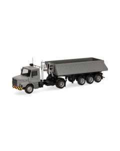 Scania Hauber Kipp-Sattelzug, grau/gelb 