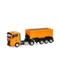 MAN TGX GN mit Ladegut, kommunalorange