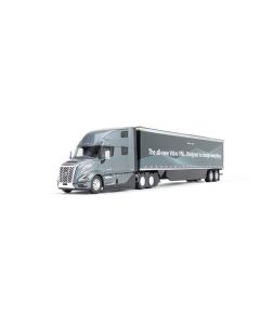Volvo VNL 860 High-Roof Sleeper & Trailer with Skirts/grau