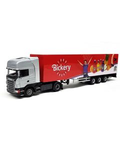 Scania R 4x2 mit Kofferauflieger "Bickery"