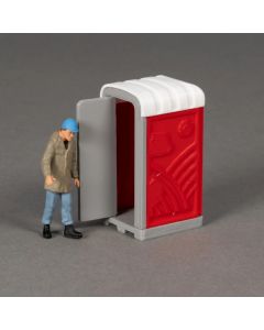 Mobile Toilette, rot