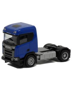 Scania CR 20 ND 2a Baueinstieg, blau