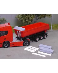 Bausatz 2x Plane gerafft und Leiter für Thermo Mulde 