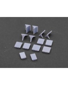 Riffelblech Ecken für Kotflügel, 14x 