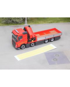 gelbe Streifen Siebdruckdecal 20x 80mm 