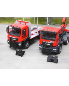 Frontbauplatte offen und abgedeckt, 4x