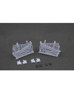 Seitlicher Unterfahrschutz passend für Herpa Schmitz Auflieger, 2x 