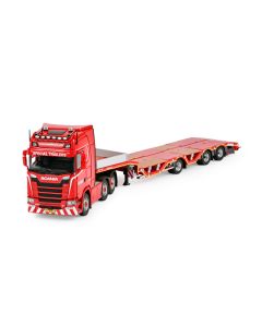 Scania S Series Nooteboom 3-a Tieflader mit Radkästen