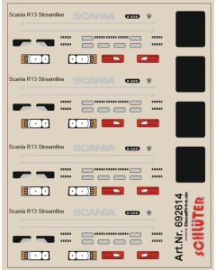 LKW-Details für Scania R13 Streamline (4,4 x 5,8 cm) 