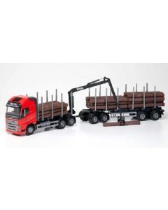 Volvo FH16 750 XL Holztranhängerzug rot