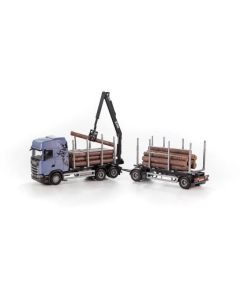 Scania S Next Gen Griffin – Holztransporter – Hellblau