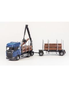 Scania S Next Gen Griffin – Holztransporter – blau