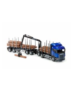 Scania Highline – Holzhängerzug – Blau