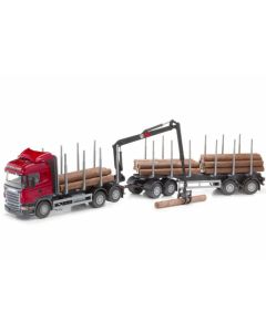 Scania Highline – Holzhängerzug – rot