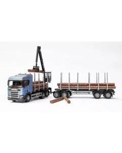 Scania CR Next Gen –Holzhängerzug hellblau