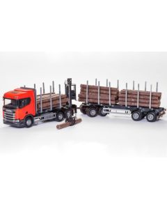 Scania CR Next Gen –Holzhängerzug rot