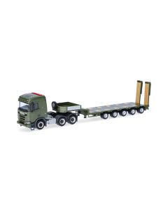 Scania CR 20 Niedrigdach Semitieflade-Sattelzug "Tschechische Armee"
