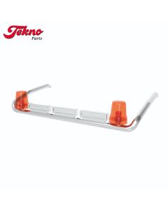 Lampenbügel mit 3 grossen LED + 2 Drehlichter, chrom