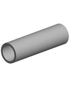 Rohr 35cm, opak P-Styren 2.4mm, 6x