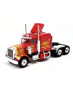 Peterbilt 359, hellrot, Flames, 1973