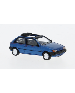 Ford Fiesta MK III Calypso, metallic-blau, Faltdach offen, 1989