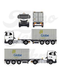Iveco S-Way mit Containerauflieger "Globe Group"