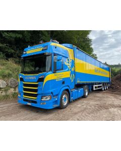 Scania NG R-Serie HL mit Schubbodenauflieger "Martin Wittwer"