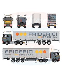 Iveco S-Way 6x2 mit Planenauflieger "Friderici"