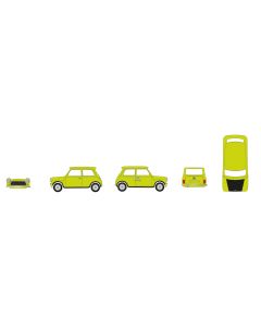 Mini Cooper (Rechtslenker) mit Türriegel, grün 