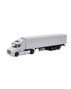 Scania Hauber 124 ND Euro Planenauflieger