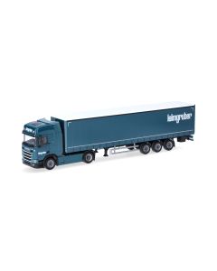 Scania CR20 HD Gardinenplanen-Sattelzug "Leimgruber"