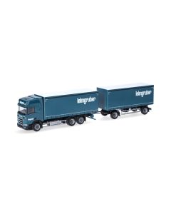 Scania CR20 HD Gardinenplanen-Hängerzug "Leimgruber"