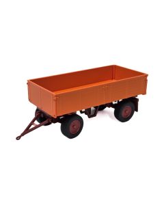 Deichselanhänger mit Dreiseitenkippmulde, orange