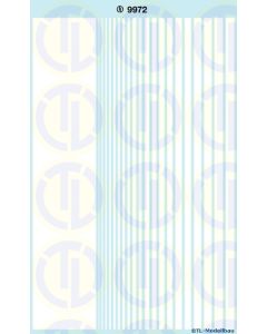 Decals: Flächen und Streifen, weiss
