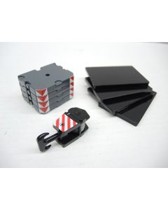 Set 1x Kranhaken+4x Abstützmatten+4 Ballaststeine
