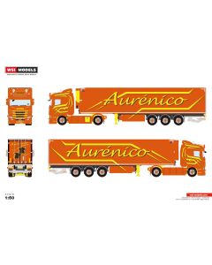 Scania S Normal CS20N 4x2 mit Kühlauflieger "Aurénico"