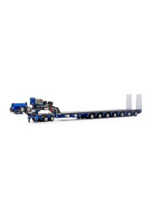 Tieflader 7x8 Steerable + Dolly 2x8, blau/grau