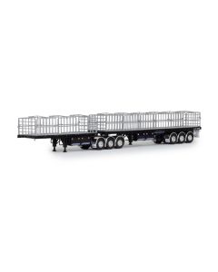 Flachbettaufliegerzug Freighter B Double Flat Top
