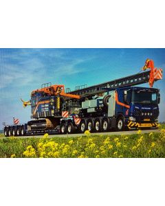 Scania P Low CP20 10x4 mit Tieflader 5a + Dolly 2a "H. van Dieren"