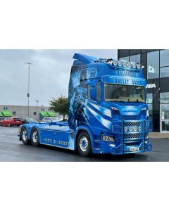 Scania S HL CS20H 6x2 mit Hakenarmsystem + 40m3 Cont. "Molander"