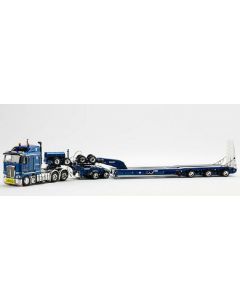 Kenworth K200 2x8 Dolly + 3x8 Swingwing metallic blue