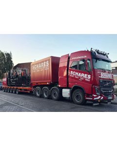 Volvo FH4 Gl. 8x4 mit SL Tieflader "Schares"
